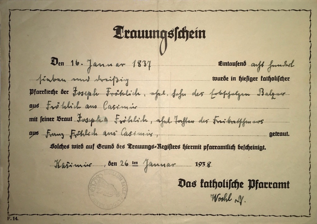 Trauscheine