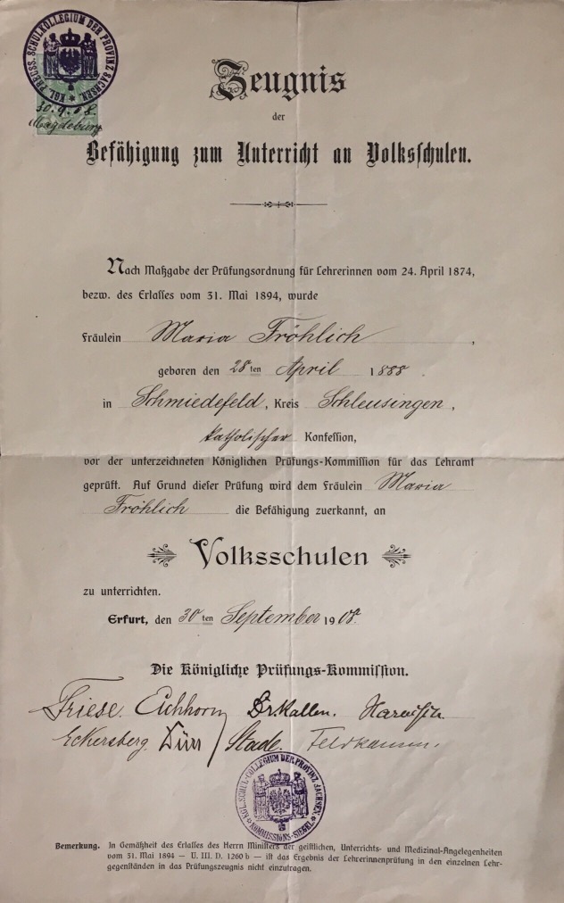 Zeugnis